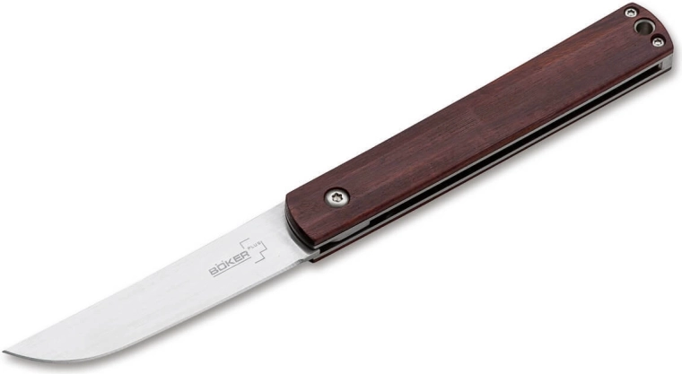 Böker Plus Wasabi Cocobolo navaja plegable de bolsillo 7,2 cm, madera de cocobolo