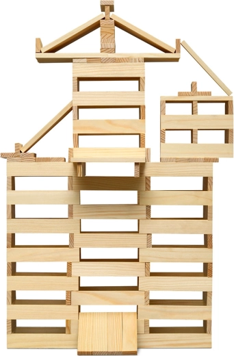 Micki tablillas de construcción de madera 200 uds.