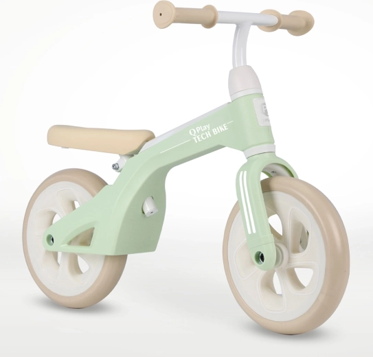 Bicicleta de equilibrio Qplay Tech mint para niños de 2 a 4 años