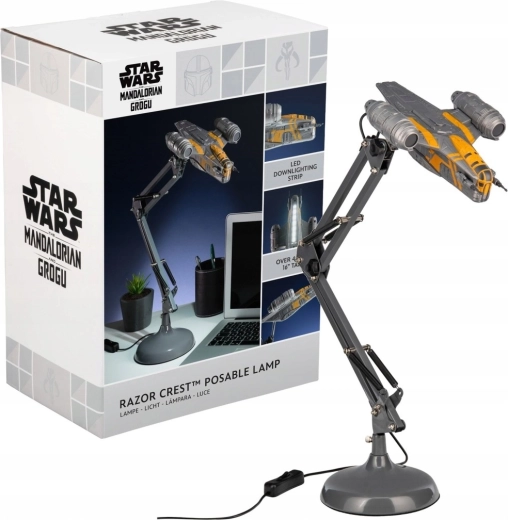 Lámpara de mesa orientable Mandalorian de Star Wars