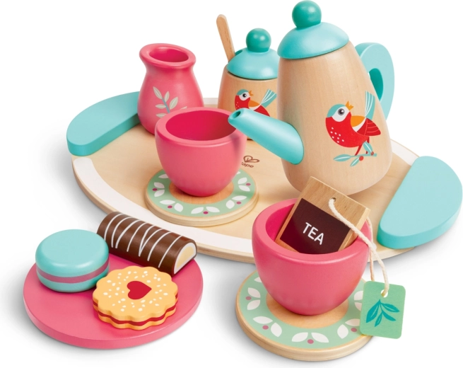 Juego de té de madera
