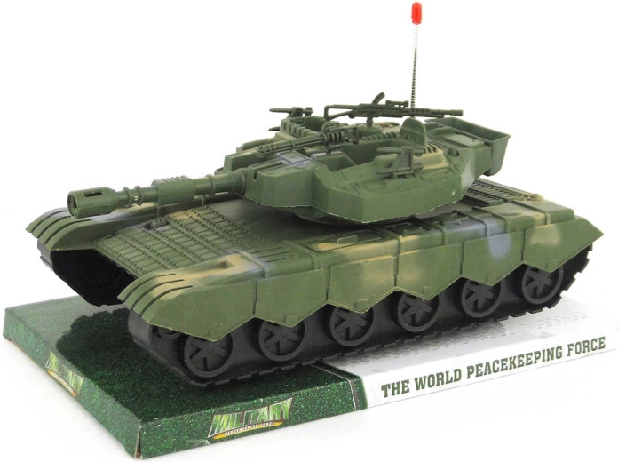Tanque militar de plástico con mecanismo de fricción 32 cm - 1 pieza