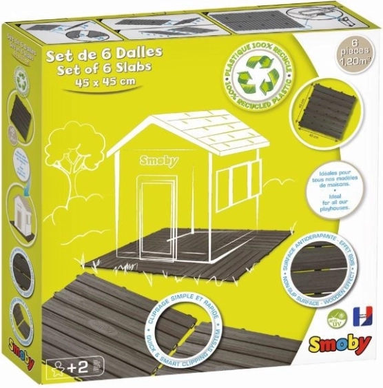 Paneles de suelo para casita SMOBY – juego de 6 piezas