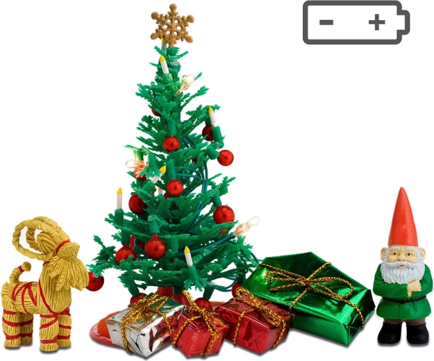 Lundby set navideño de decoraciones para casa de muñecas