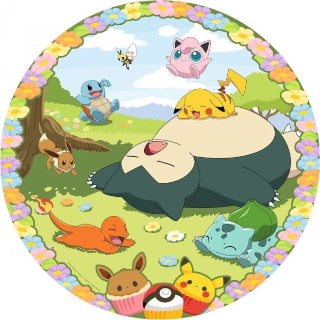 Puzle redondo Pokémon adorables de 500 piezas