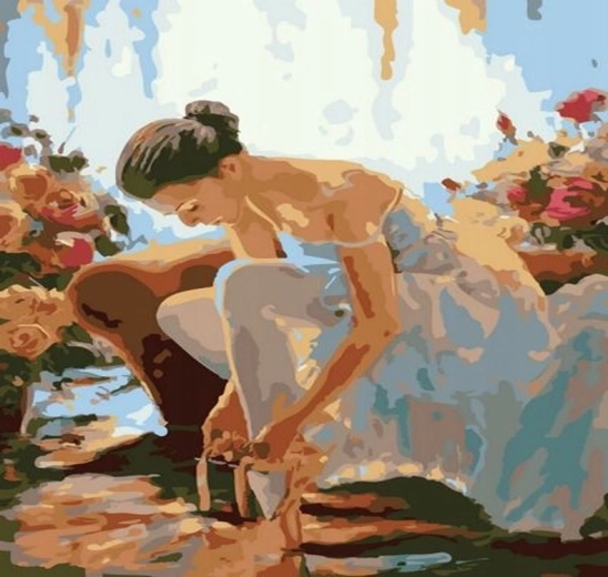 Pintura por números Bailarina 40 × 50 cm