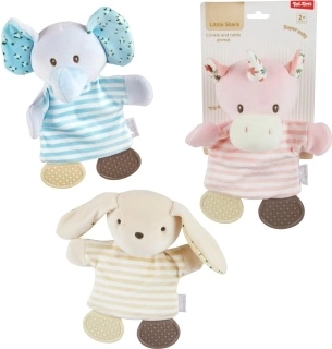 Sonajero de peluche con forma de animalito para bebés