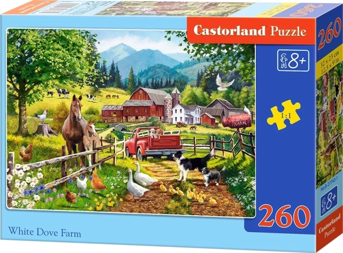 Puzzle Castorland Granja con paloma blanca, 260 piezas