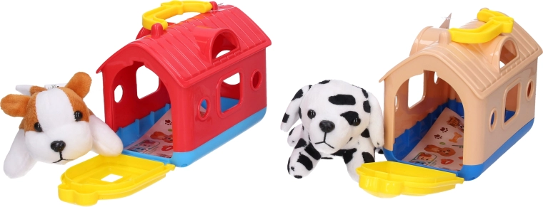 Animalito de peluche en transportín de 15 cm - 1 unidad