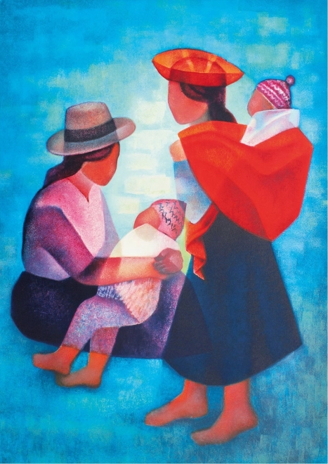 Puzzle BLUEBIRD familia peruana – 1000 piezas