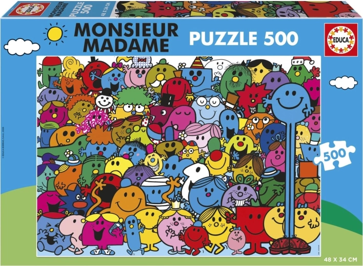 Puzzle Educa Monsieur Madame de 500 piezas
