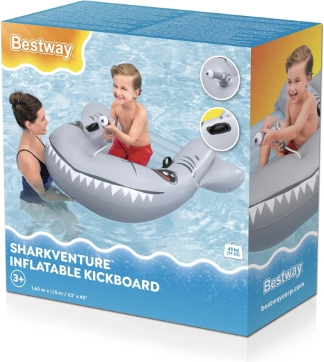 Embarcación inflable con forma de tiburón con cañón de agua BESTWAY 160 × 115 cm
