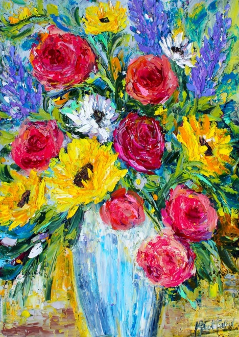 Disfrute del puzzle Flores eternas de 1000 piezas