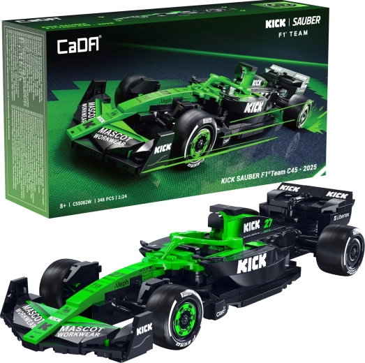 Set de construcción CaDA coche de carreras KICK SAUBER F1 C45 (escala 1:24, 348 piezas)