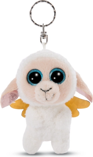 Nici Glubschis llavero de peluche ovejita angelical Nalla 9 cm