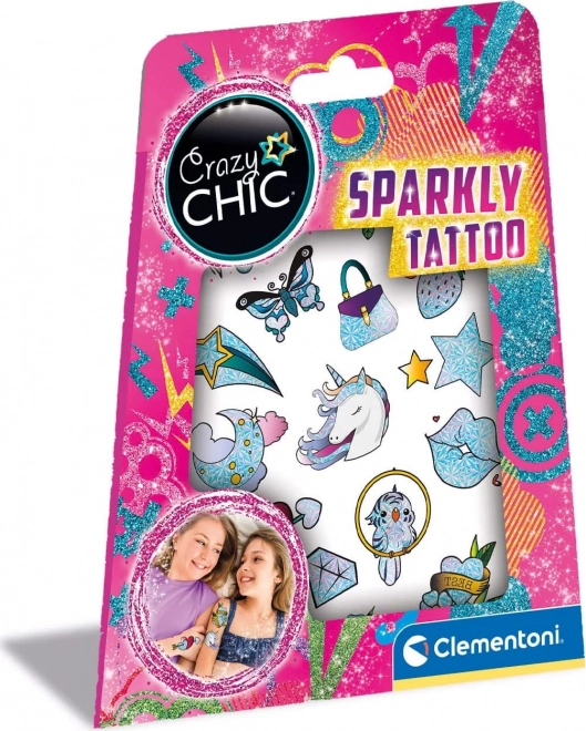 Crazy Chic Tatuajes Brillantes de Clementoni