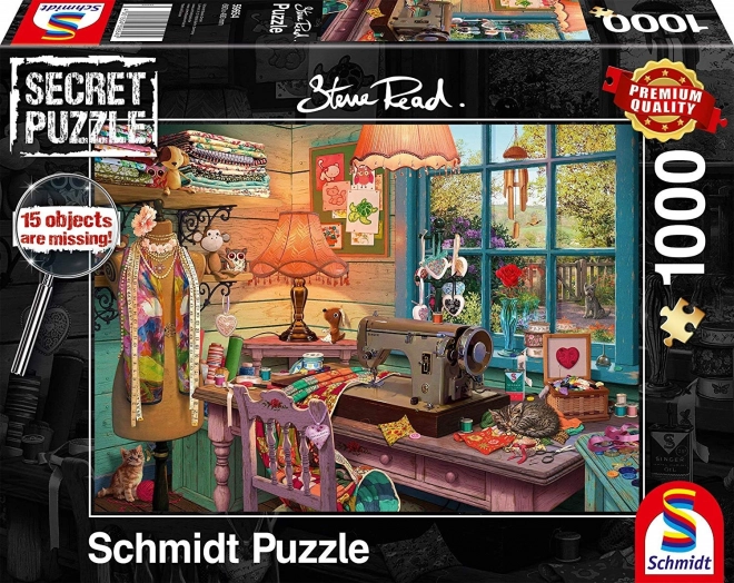 Puzzle Schmidt Secret – taller de costura, 1000 piezas