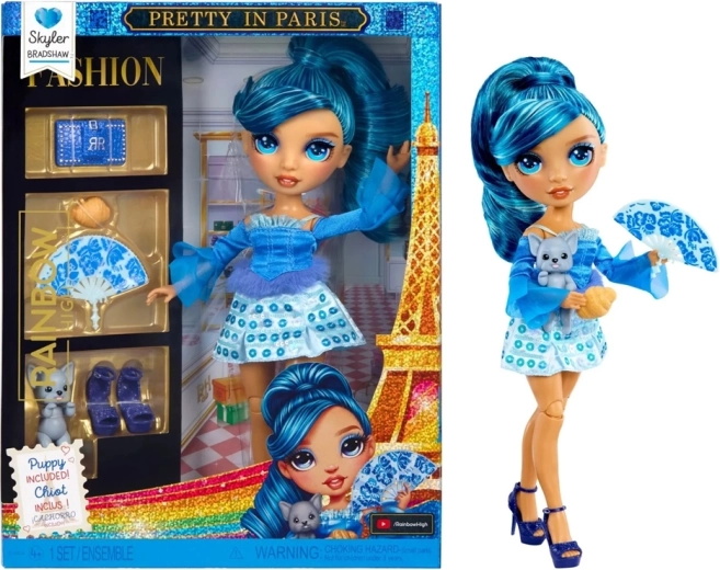 Muñeca de moda Rainbow High Pretty in Paris Violet