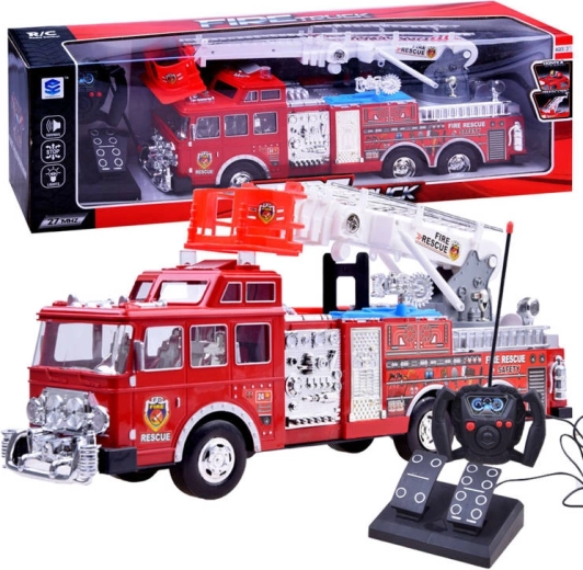 Camión de bomberos teledirigido con luces y sirena - 1 unidad