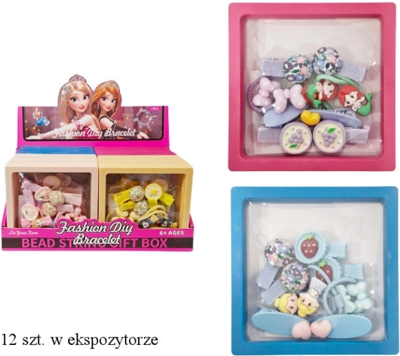 Set de belleza: accesorios coloridos para el cabello para niñas