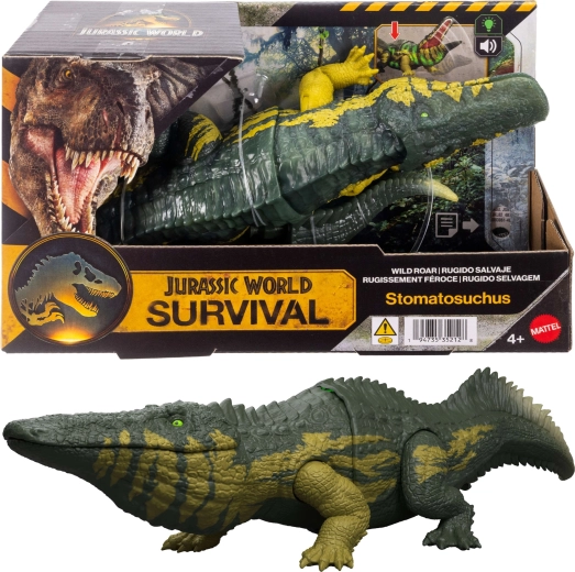 Dinosaurio interactivo Jurassic World Stomatosuchus con sonido y luz
