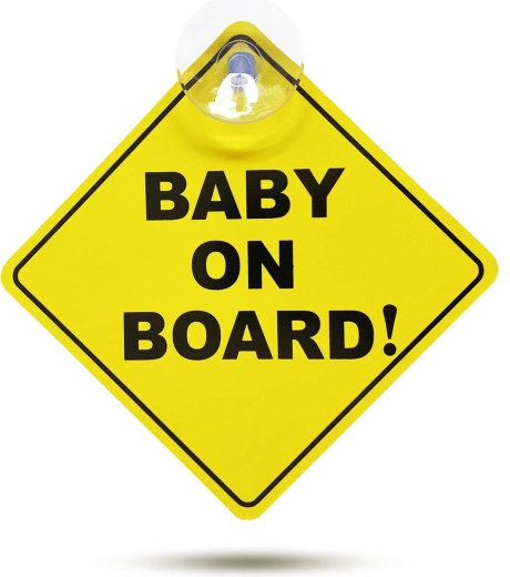 Cartel Baby on Board con ventosa