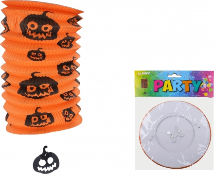 Farolillo cilíndrico Calabaza 15 cm