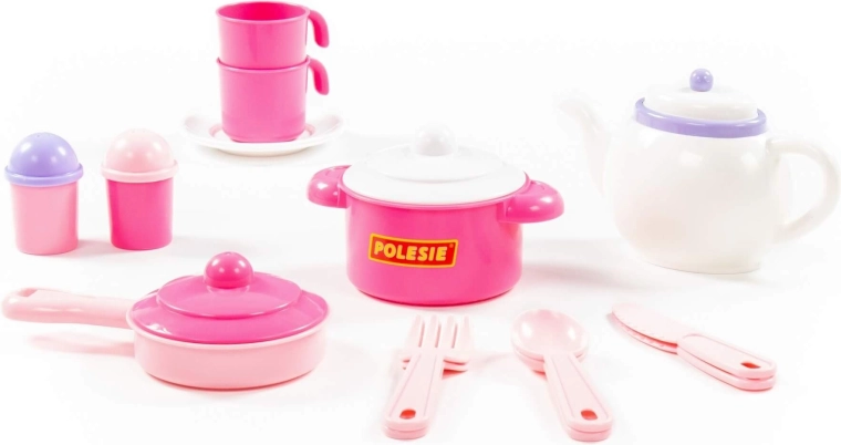 Set de cocina infantil Nastenka para dos – 18 piezas