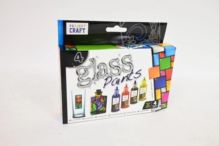Set de pinturas para pintar vidrio – 4 colores