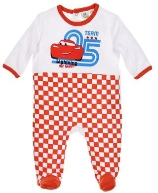 Mono de terciopelo infantil Disney Cars naranja