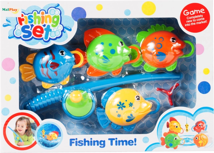 Juego infantil de pesca de pececitos – set azul