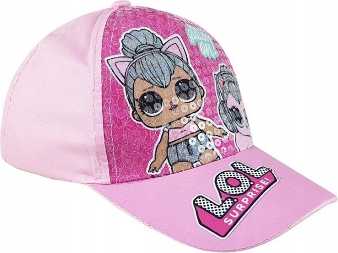 Gorra LOL Surprise rosa con lentejuelas - 1 pieza