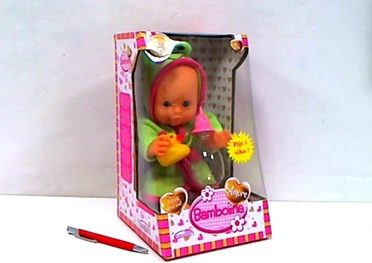 SmilyPlay muñeca bebé que bebe y hace pipí con patito