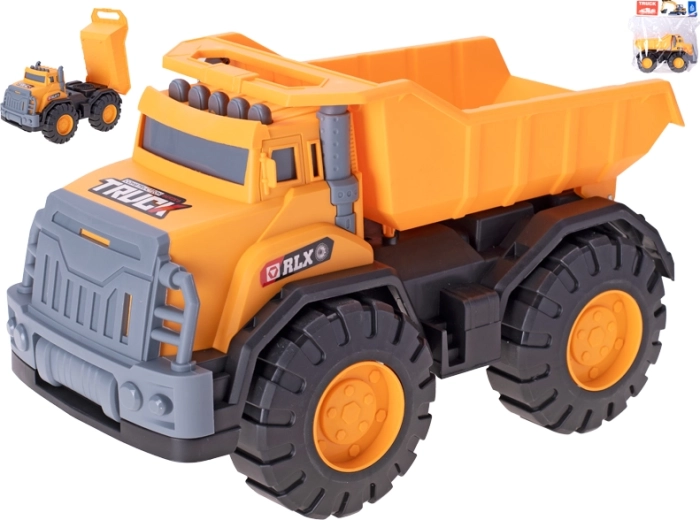 Camión volquete de construcción 33 cm: juguete de plástico con rueda libre