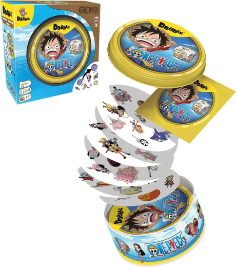 Asmodee Dobble One Piece – juego de observación en caja metálica