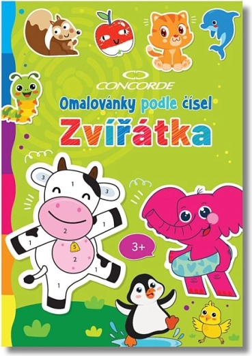 Colorear por números Concorde – animalitos