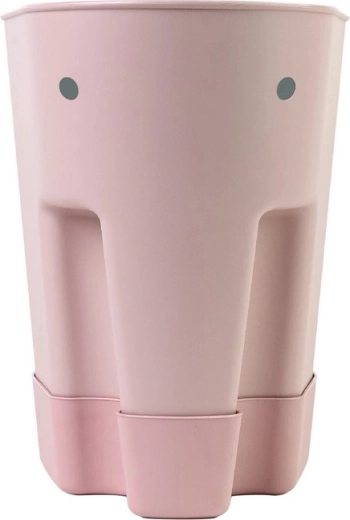 Shnuggle Ellie cesta de almacenamiento para juguetes de bañera blush pink