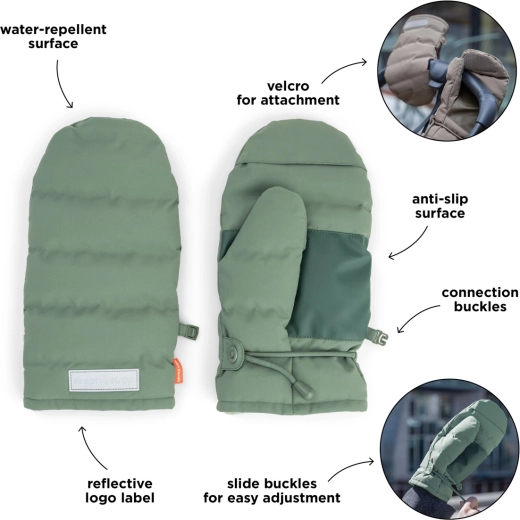 Guantes para carrito Done by Deer verdes