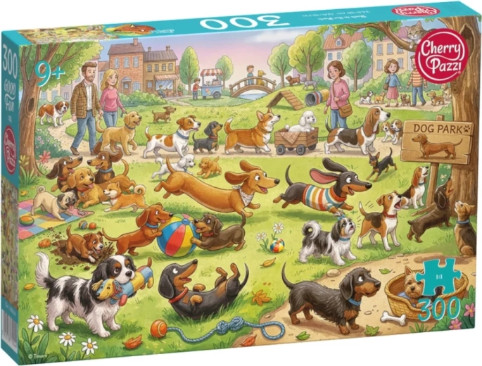 Puzzle Cherry Pazzi Perros en el parque, 300 piezas
