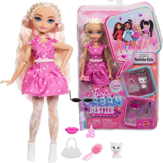 barbie dream besties malibu – muñeca de moda con accesorios