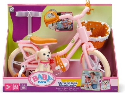Bicicleta BABY born con el perrito Lucky para muñecas