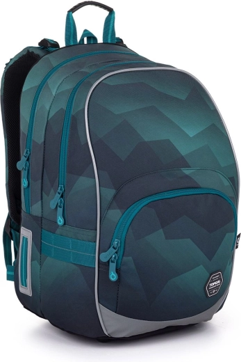 Mochila escolar verde-azulada Topgal Kimi