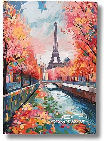 Libro de registro A5 con líneas de 8 mm, 100 hojas CONCORDE