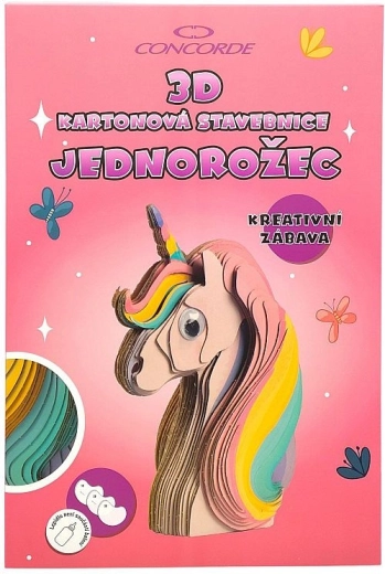 Maqueta 3D de cartón: unicornio