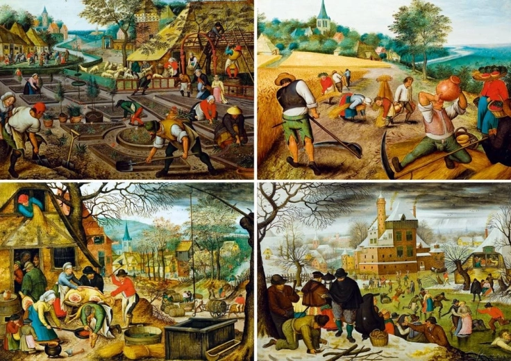 Puzzle Cuatro estaciones 1000 piezas BLUEBIRD