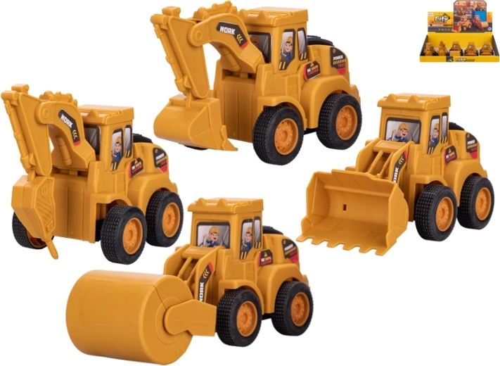Set de vehículos de construcción con propulsión por presión 12–15 cm