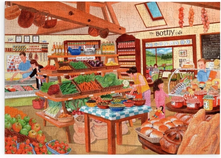 Puzzle Tienda de delicatessen, 500 piezas grandes