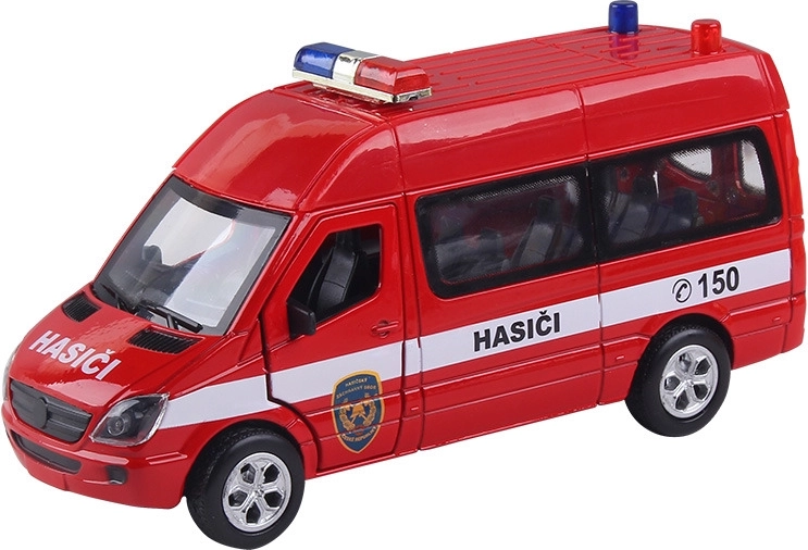 Coche de bomberos con efectos de sonido y luz