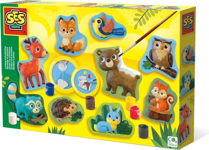 SES moldeado y pintado de animales del bosque