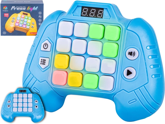 Juego electrónico de memoria para niños en mando, azul - 1 unidad